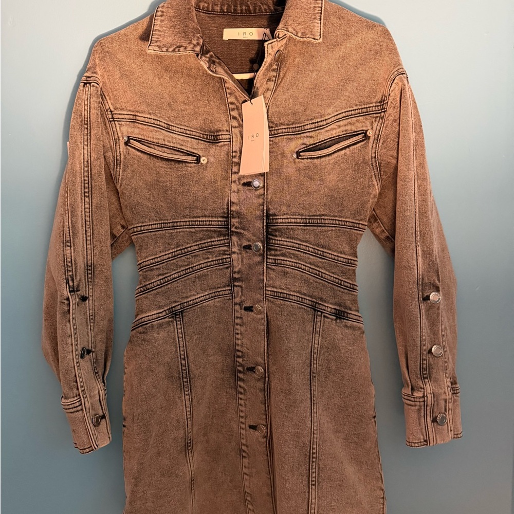 IRO Women's Tan Jean dress